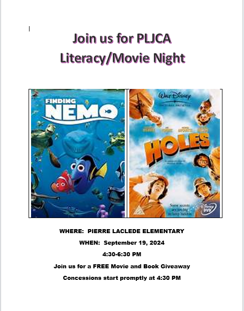  PLJCA Family Literacy/Movie Night